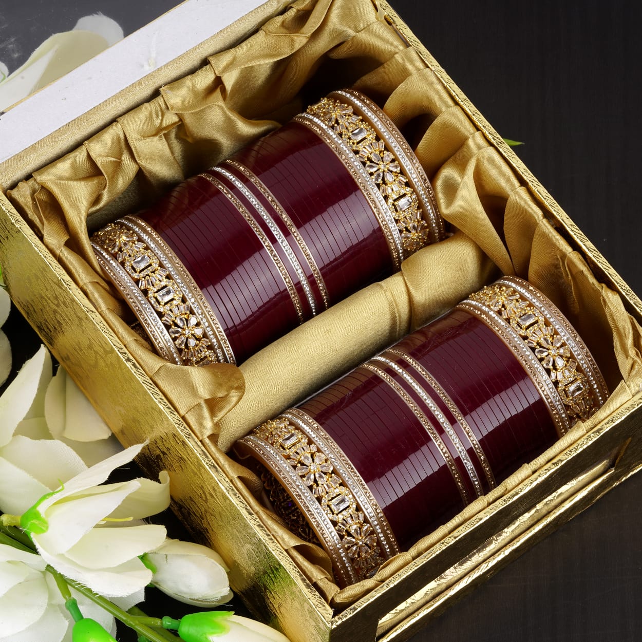 Antique bridal Chura with Chakri Kada