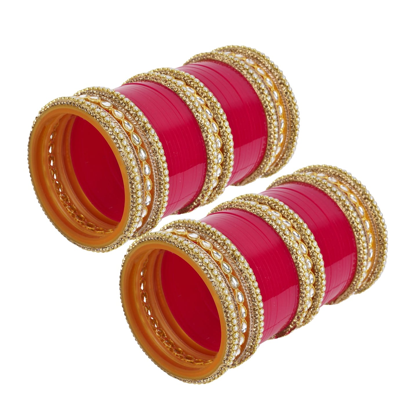 Archu's Bridal Bangles with Premium Kundan Kada