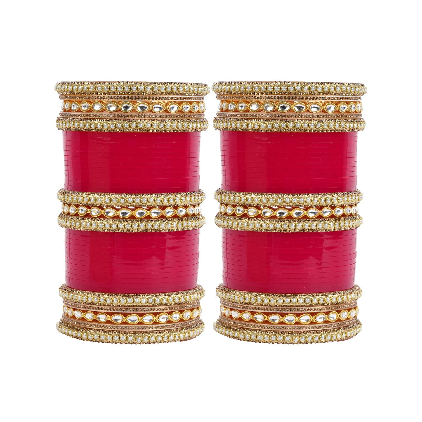 Archu's Bridal Bangles with Premium Kundan Kada