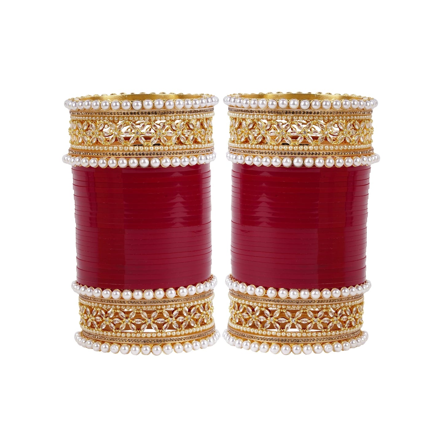 Premium Bridal Bangles with Reverse AD