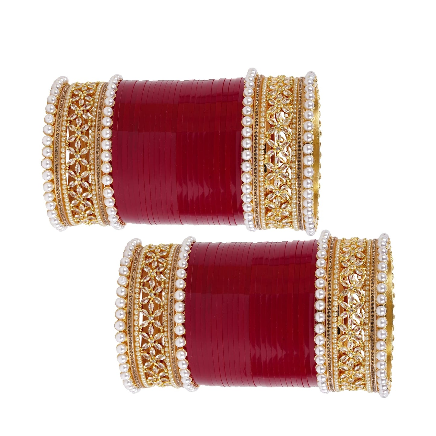 Premium Bridal Bangles with Reverse AD