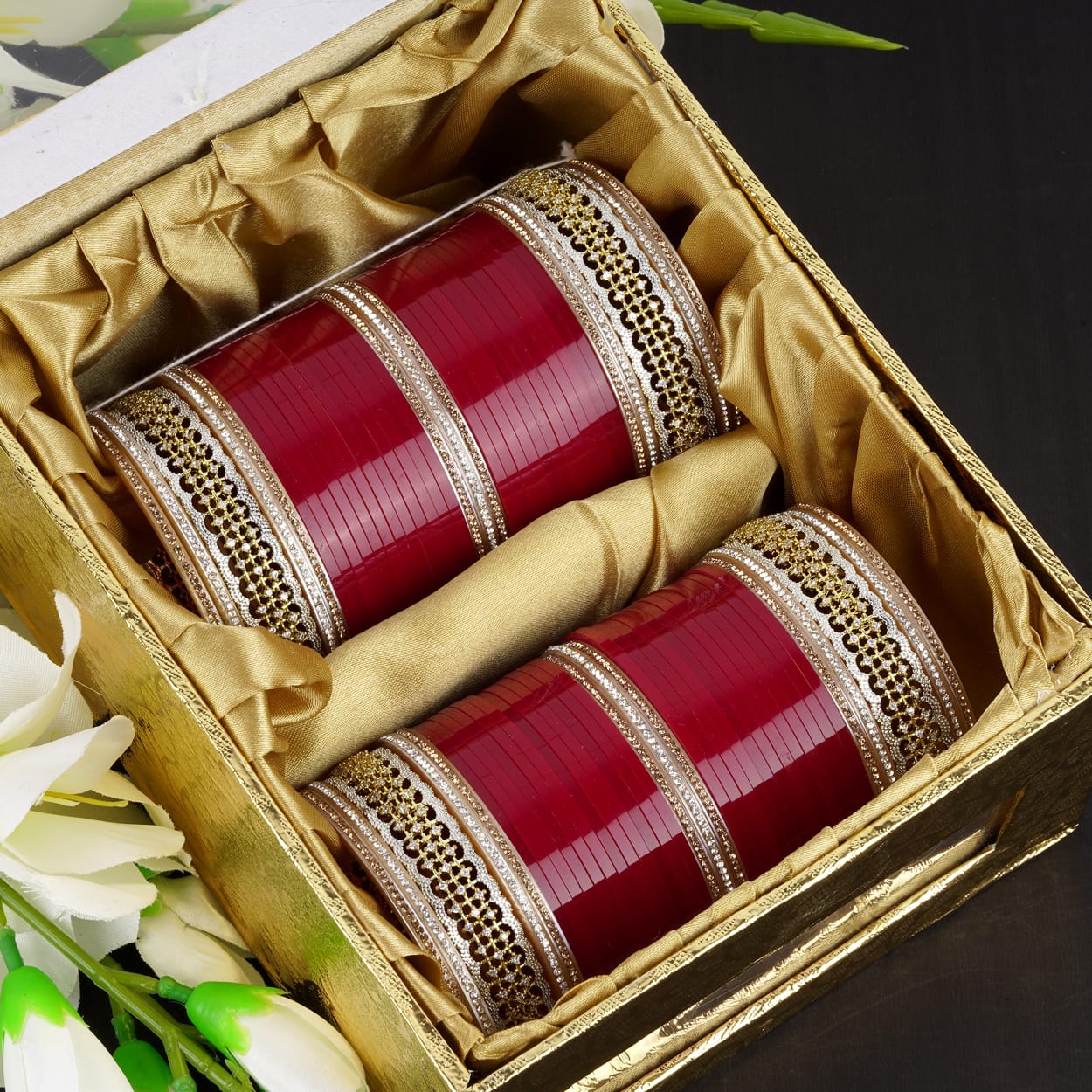 Premium Bridal Chura with finest AD work