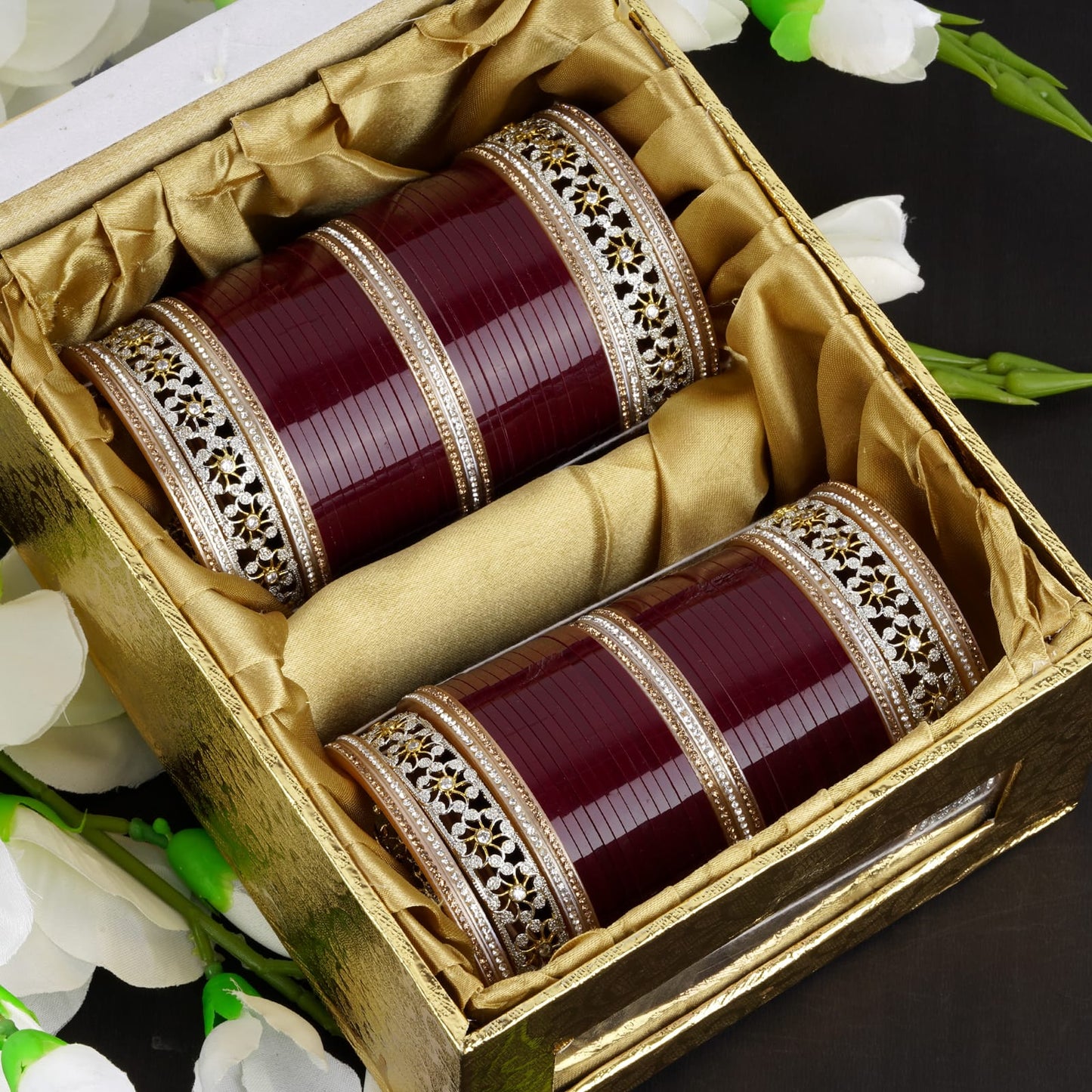 Archu Flower shaped AD Bangle