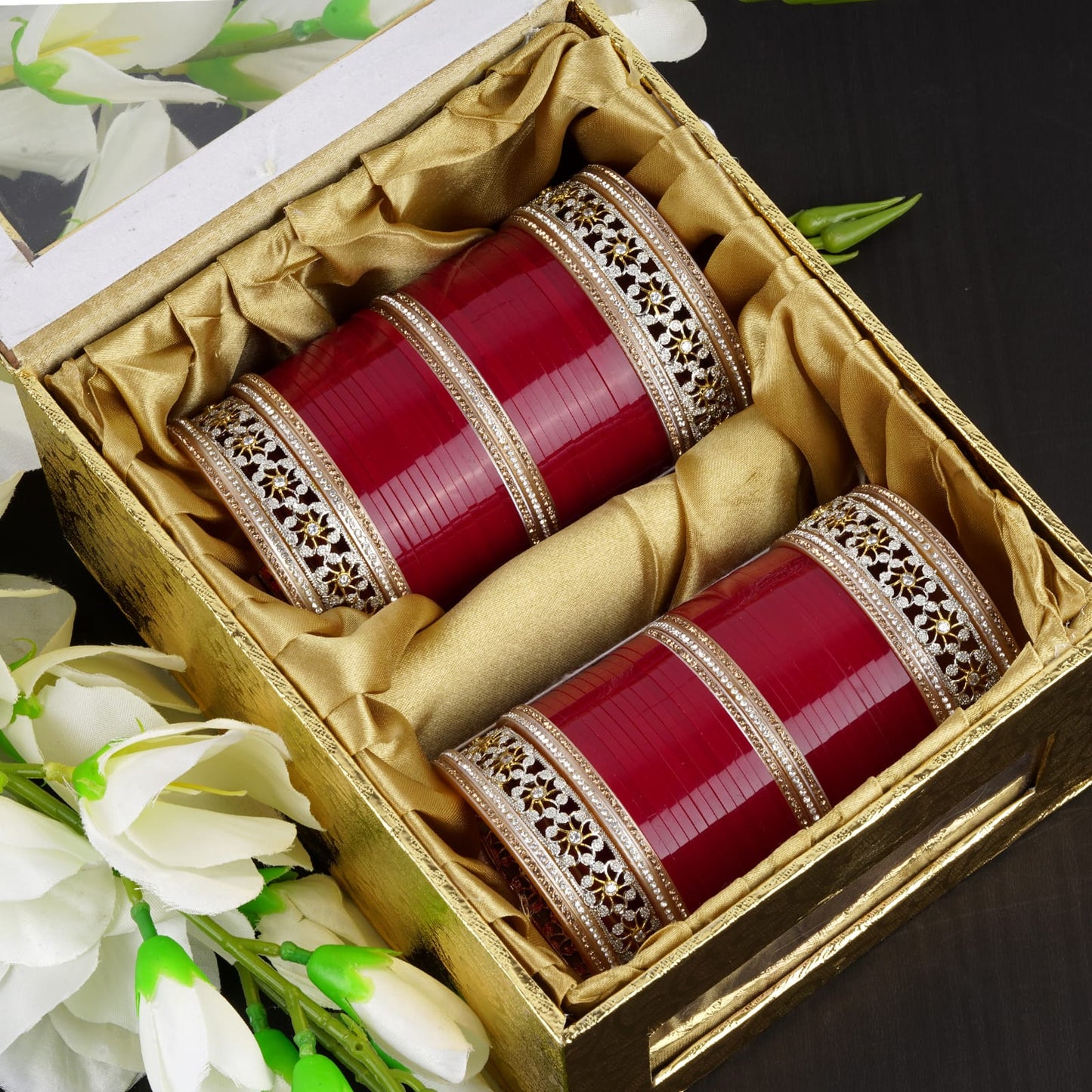 Archu Flower shaped AD Bangle