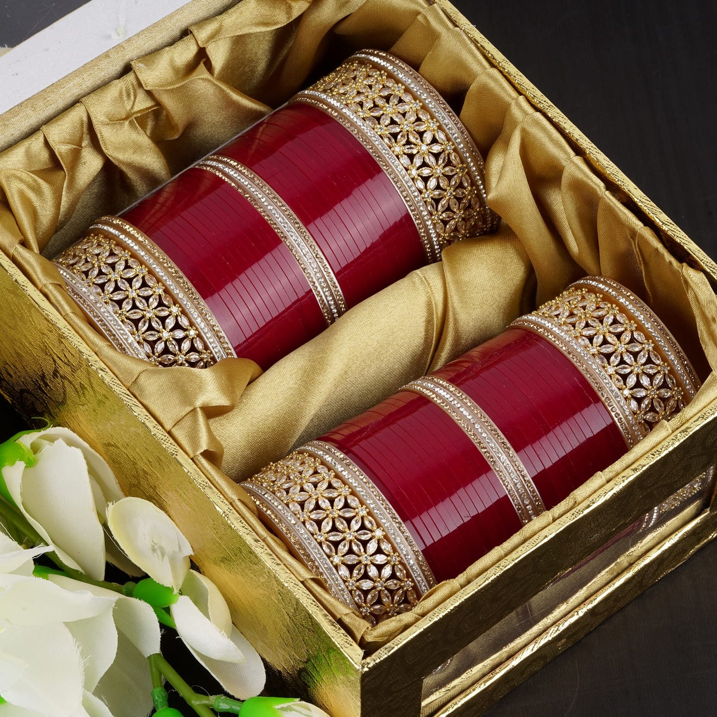 Archu's Premium Bridal Bangles with Premium AD Kada