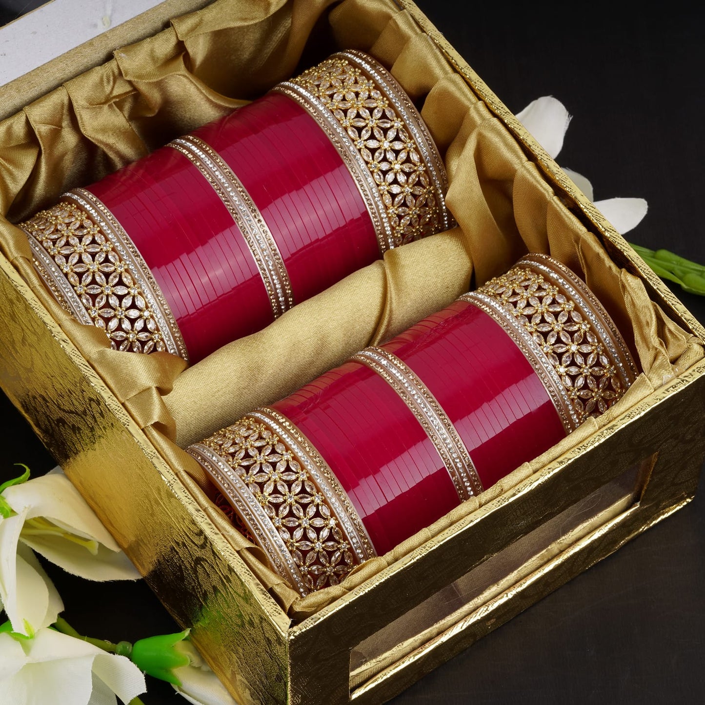 Archu's Premium Bridal Bangles with Premium AD Kada