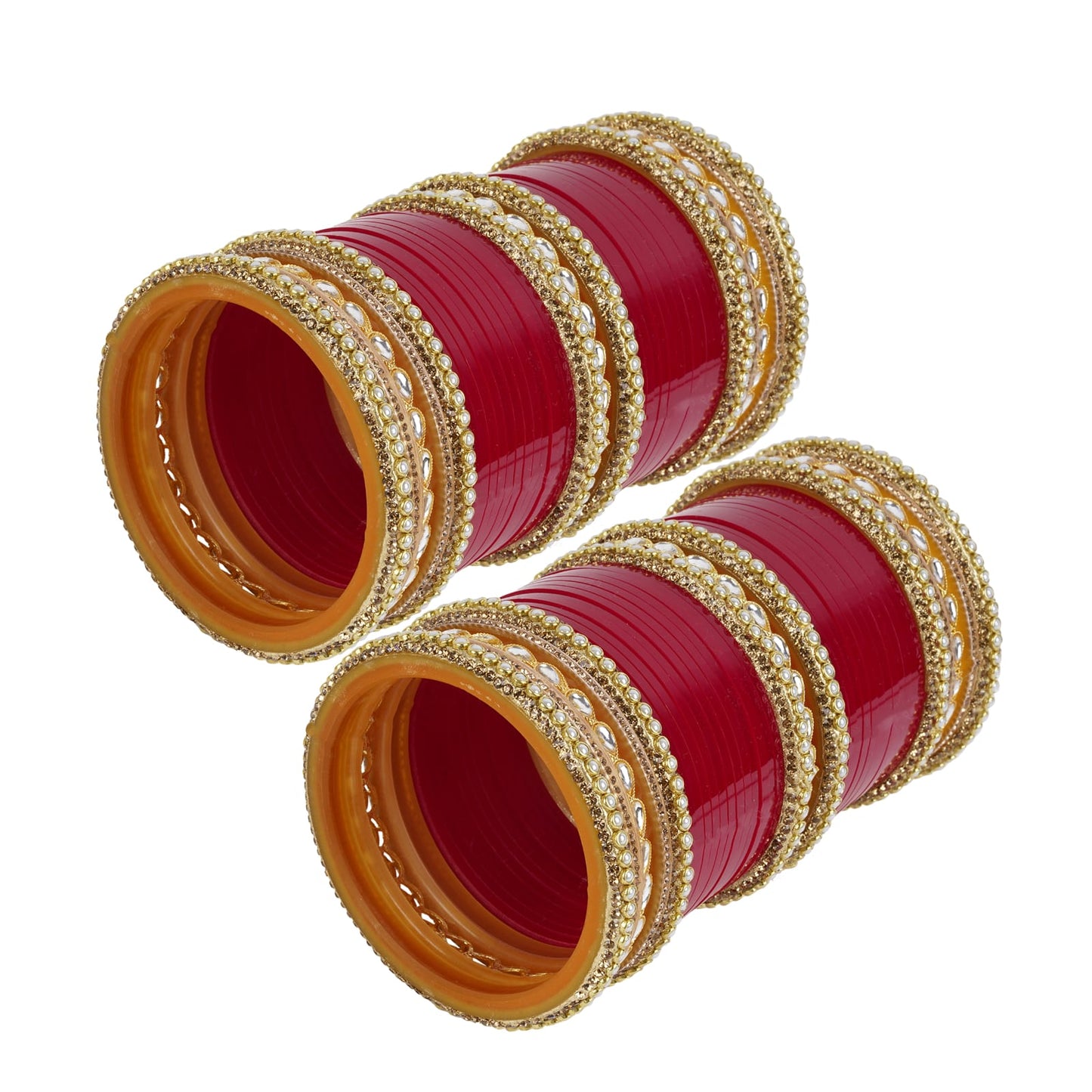 Archu's Bridal Bangles with Premium Kundan Kada