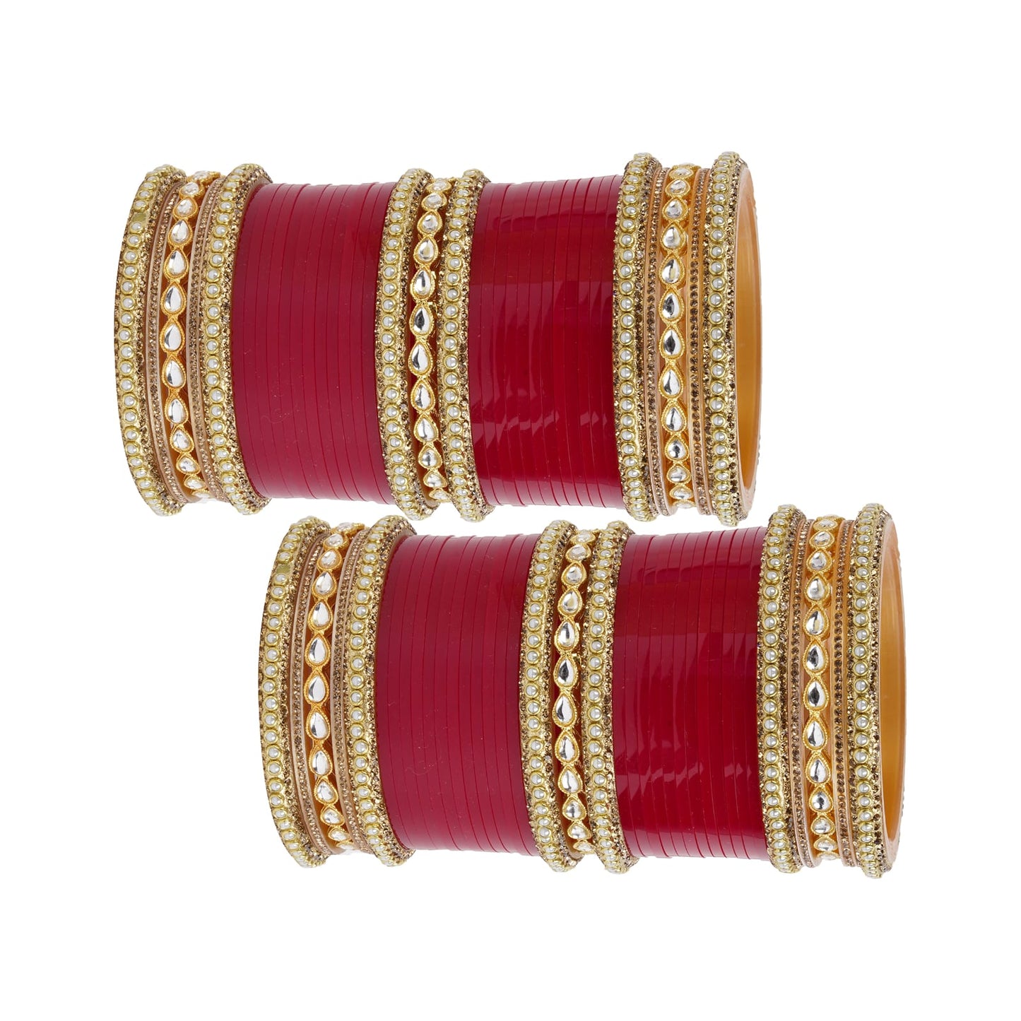 Archu's Bridal Bangles with Premium Kundan Kada