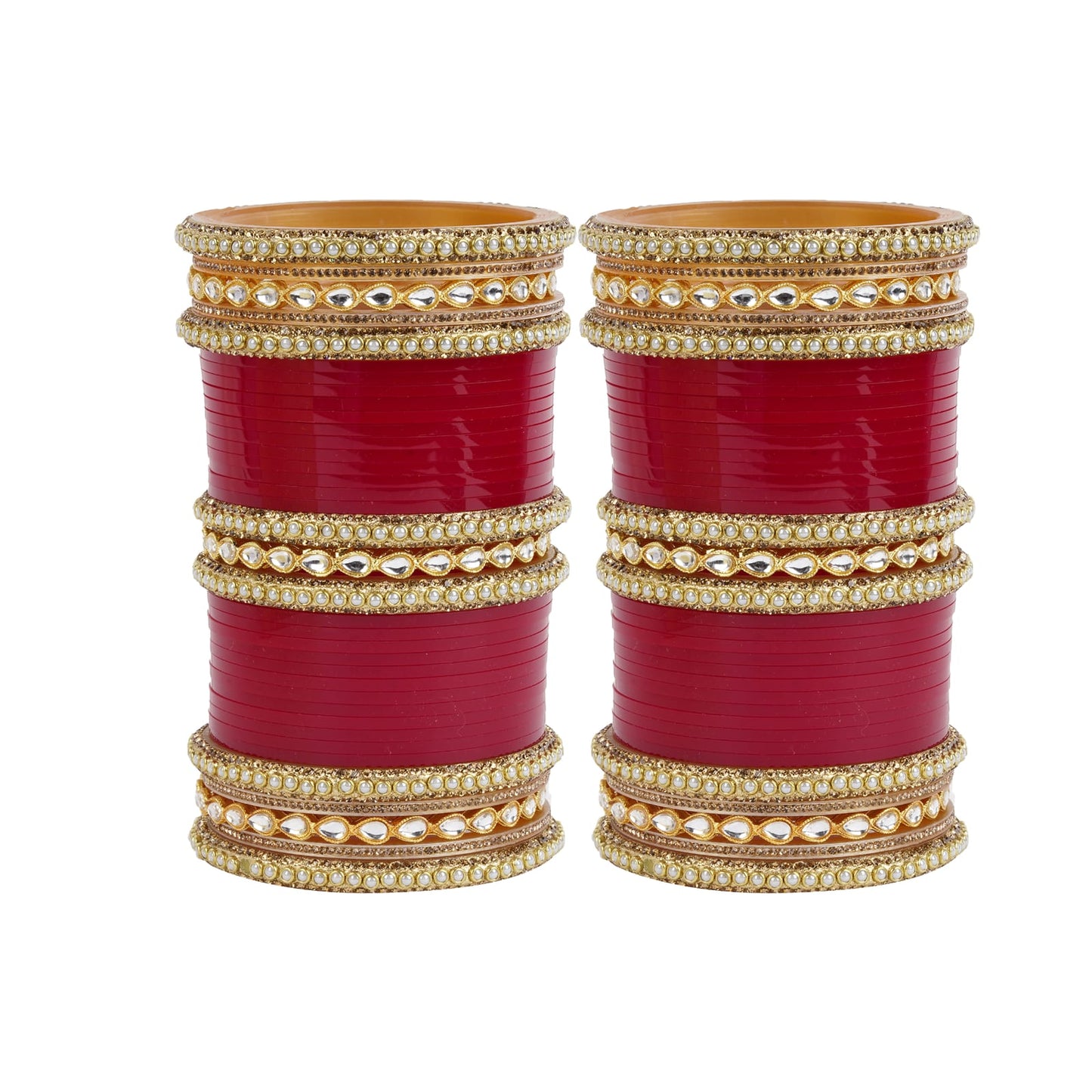 Archu's Bridal Bangles with Premium Kundan Kada