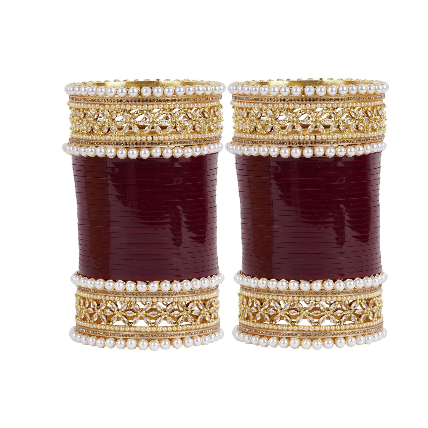 Premium Bridal Bangles with Reverse AD
