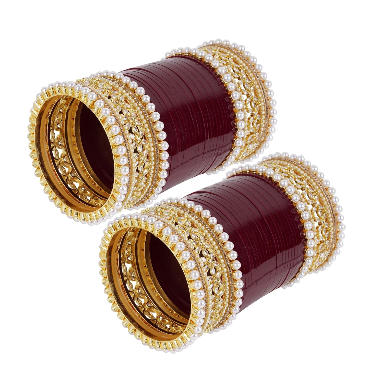 Premium Bridal Bangles with Reverse AD