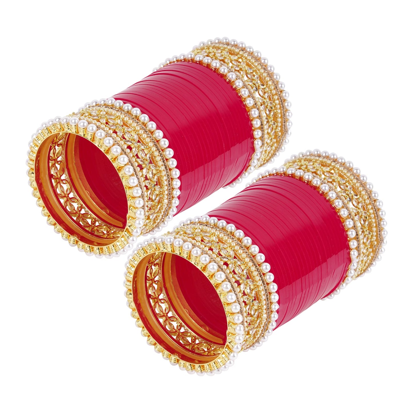 Premium Bridal Bangles with Reverse AD