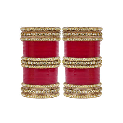 Archu's  Bridal Bangles with  Pearl tuned Kundan Kada
