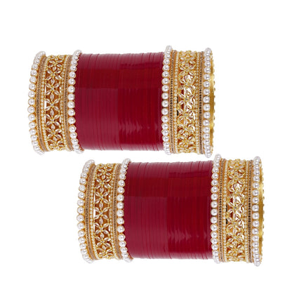 Premium Bridal Bangles with Reverse AD