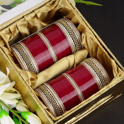 Premium Bridal Chura with finest AD work
