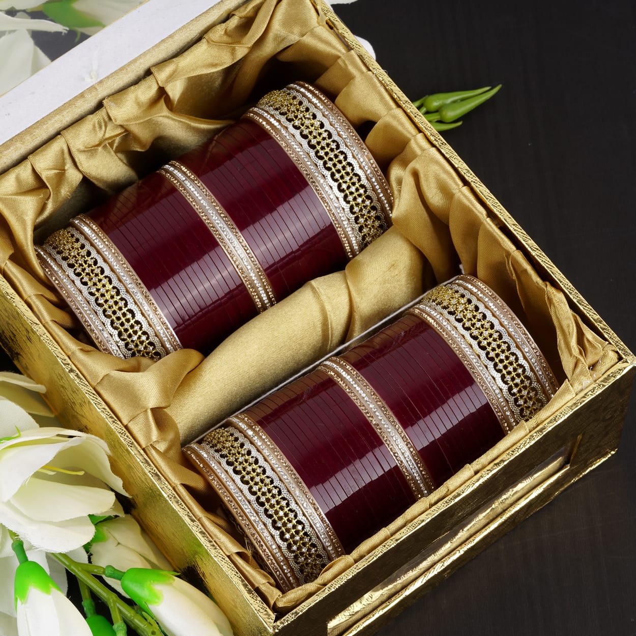Premium Bridal Chura with finest AD work