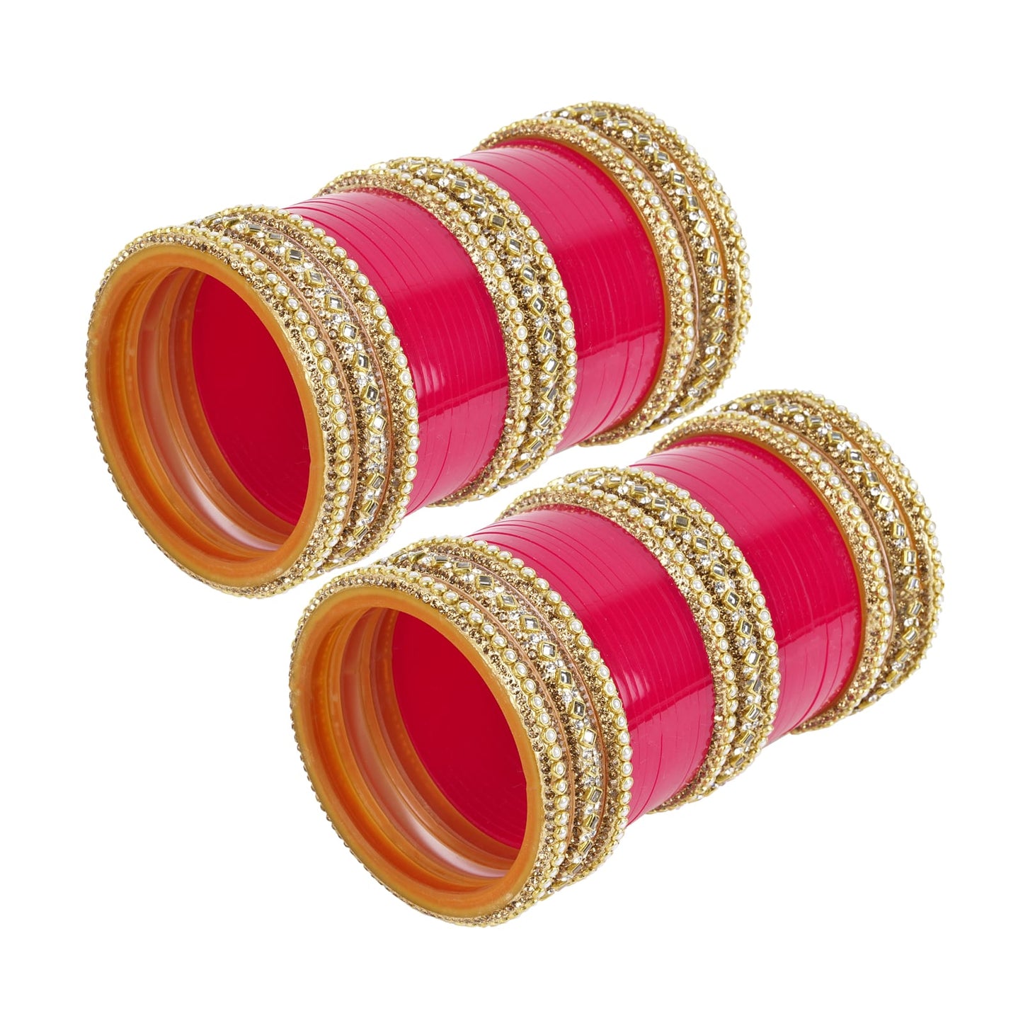 Archu's  Bridal Bangles with  Pearl tuned Kundan Kada