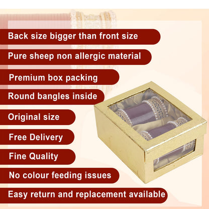 Premium Bridal Bangles with Reverse AD