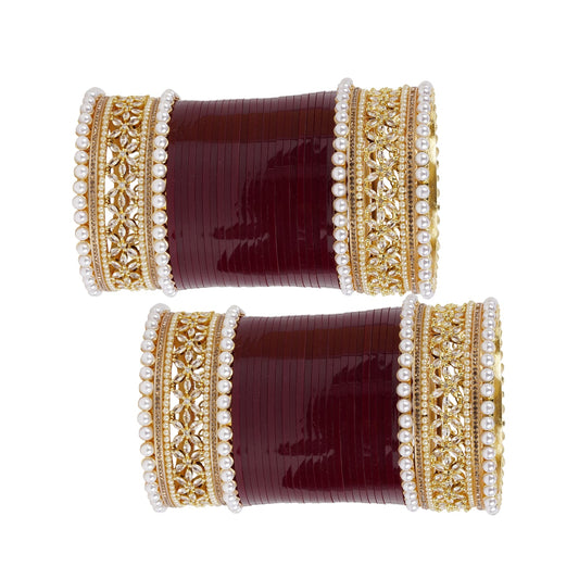 Premium Bridal Bangles with Reverse AD