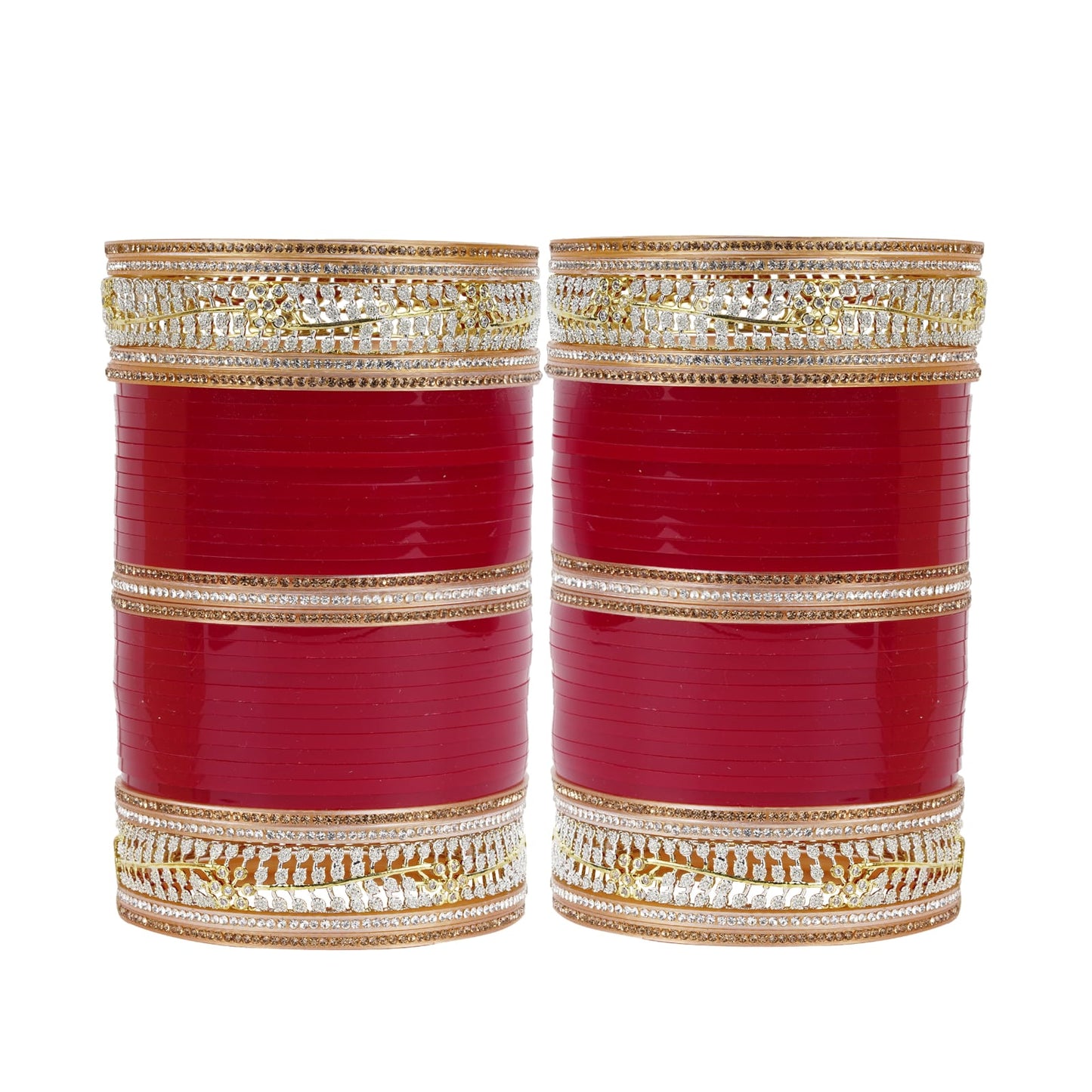 Stylish AD bangle set for Indian brides