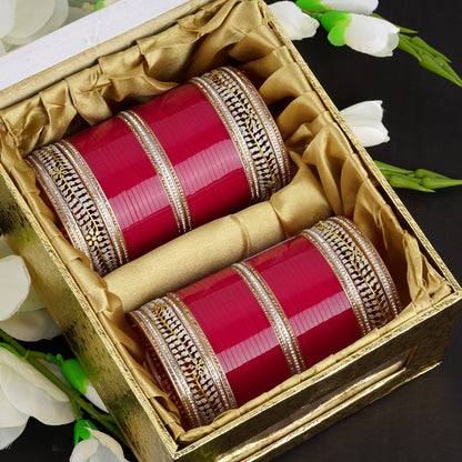 Leaf shape AD design chura set"