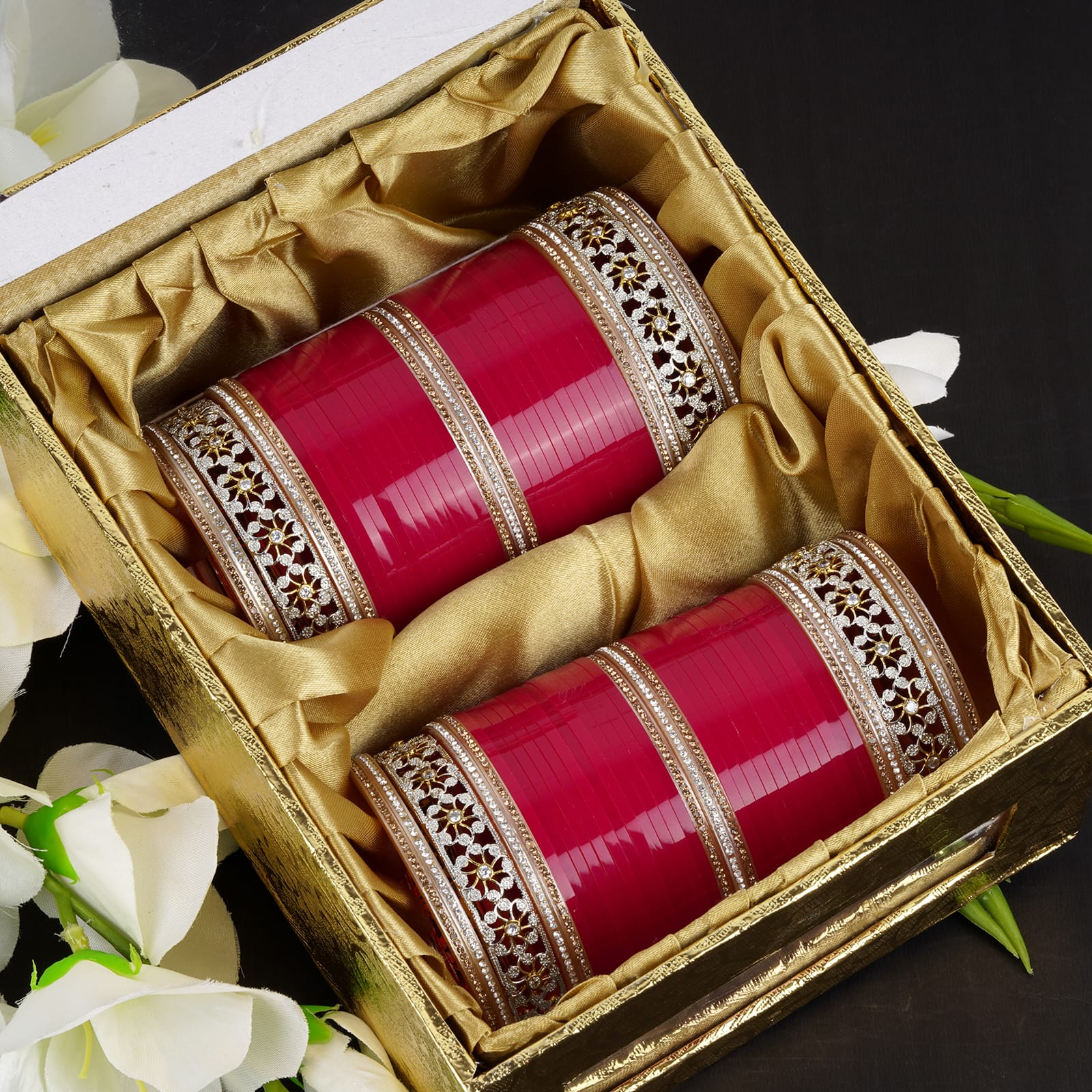 wedding chura maroon