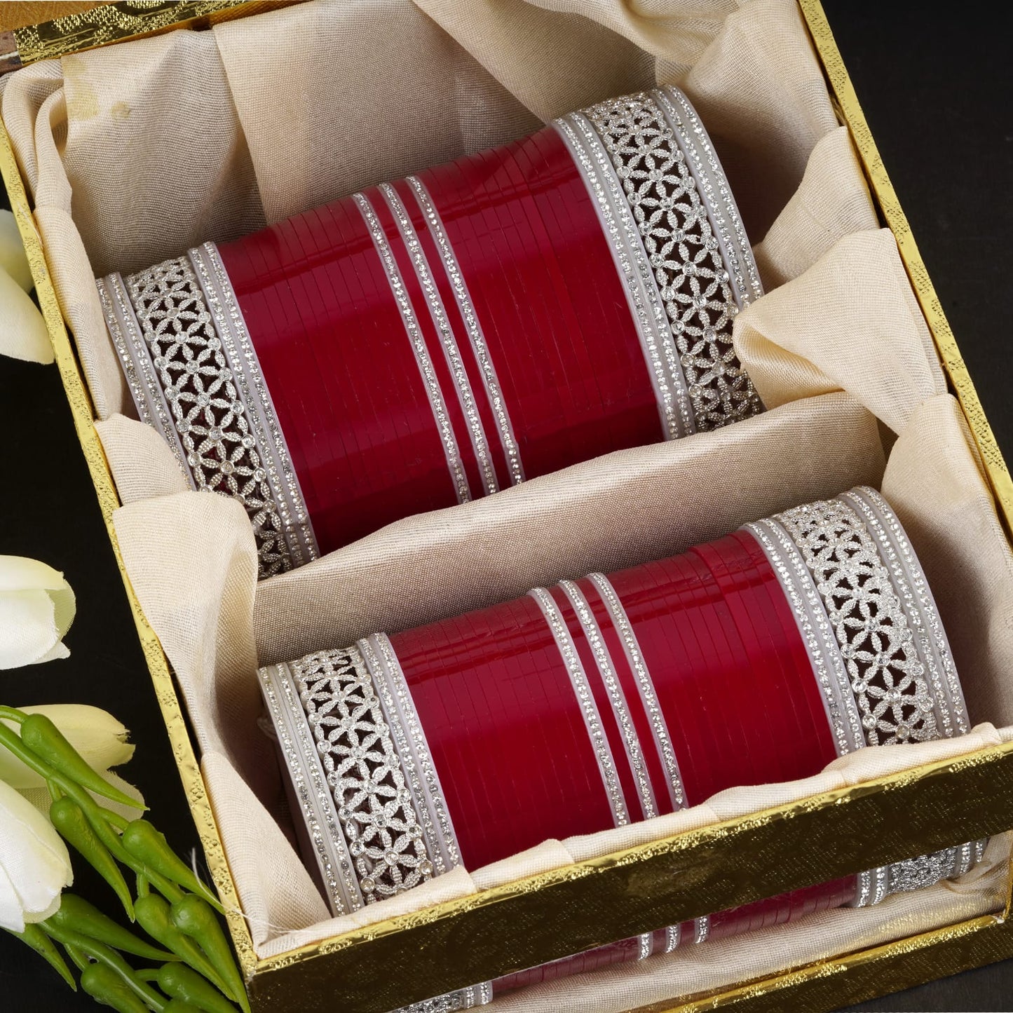 Karwa Chauth special red chura design