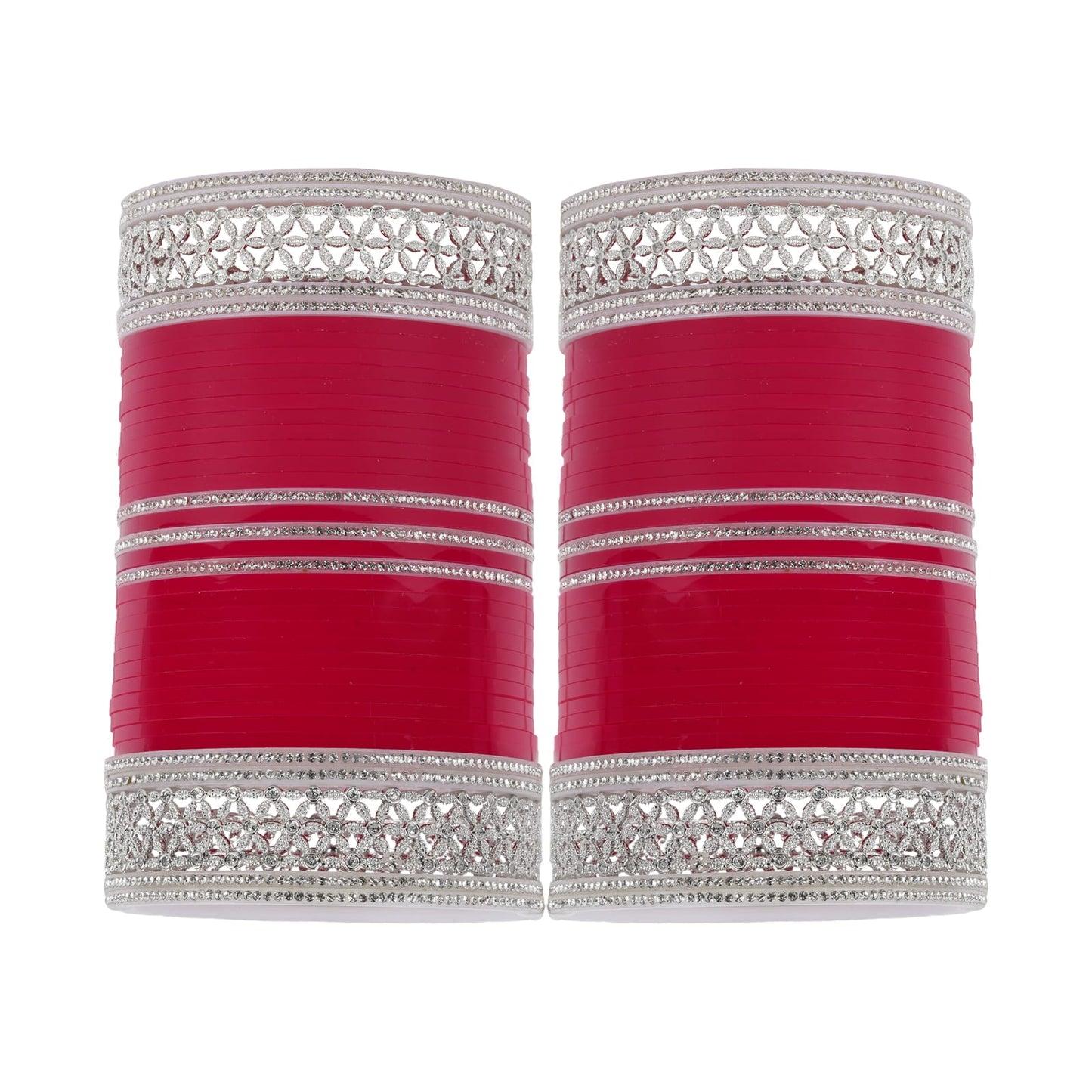 Red bridal chuda hand-view photo