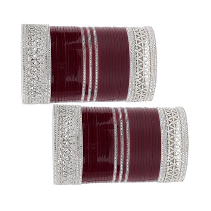 Premium red bridal bangles set